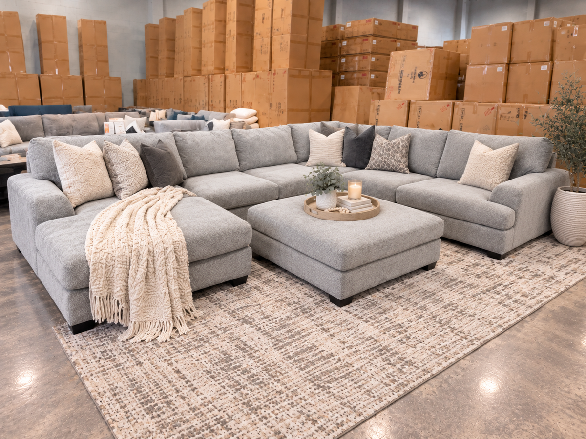big lounge for media room