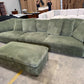 Jansen Corduroy Oversized 3 Seater with Storage Ottoman