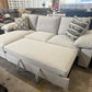 Oslo Large Deep Seated 3 Seater Sofa Bed - Light Grey