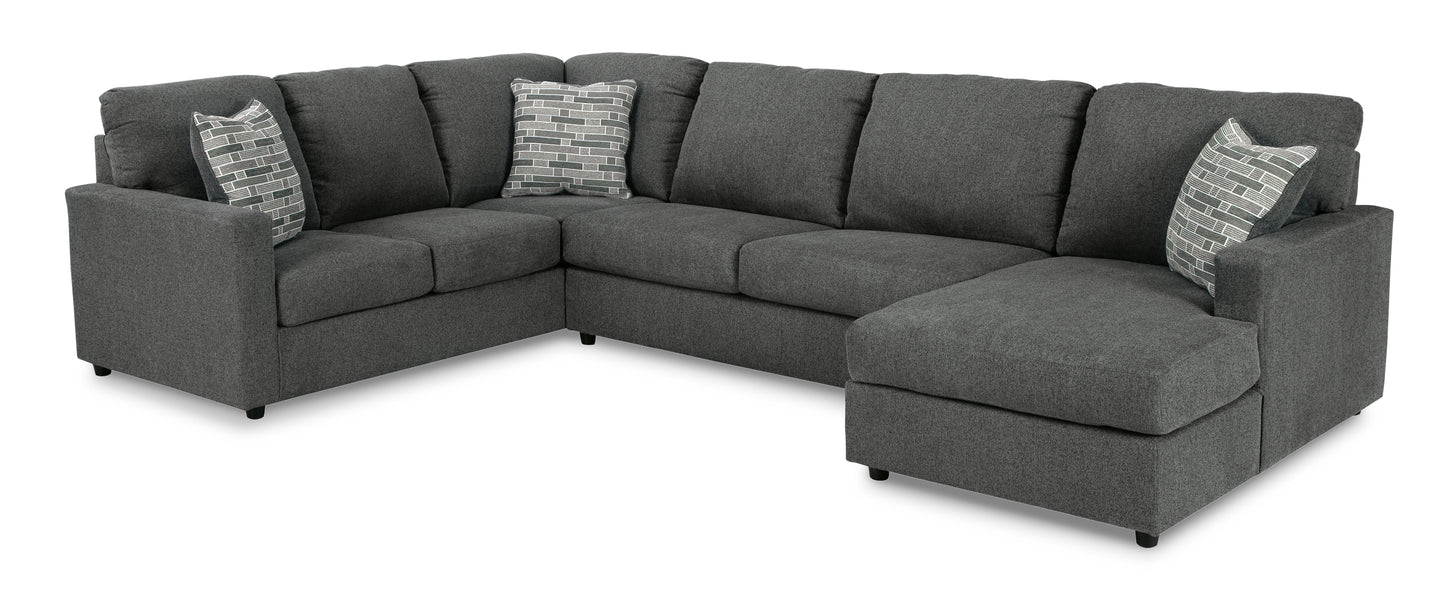 Eden Media Room Sectional with Chaise Lounge Suite