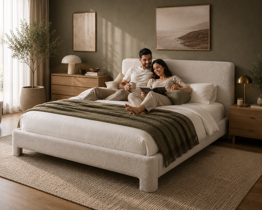 Upholstered Fabric Bed Frame