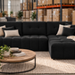 plush couch corner L shape