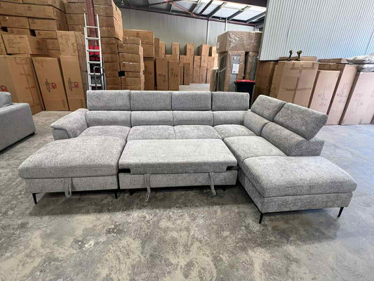 Capital U Shape Lounge with Sofa Bed & Storage