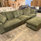 Jansen Corduroy Oversized 3 Seater with Storage Ottoman