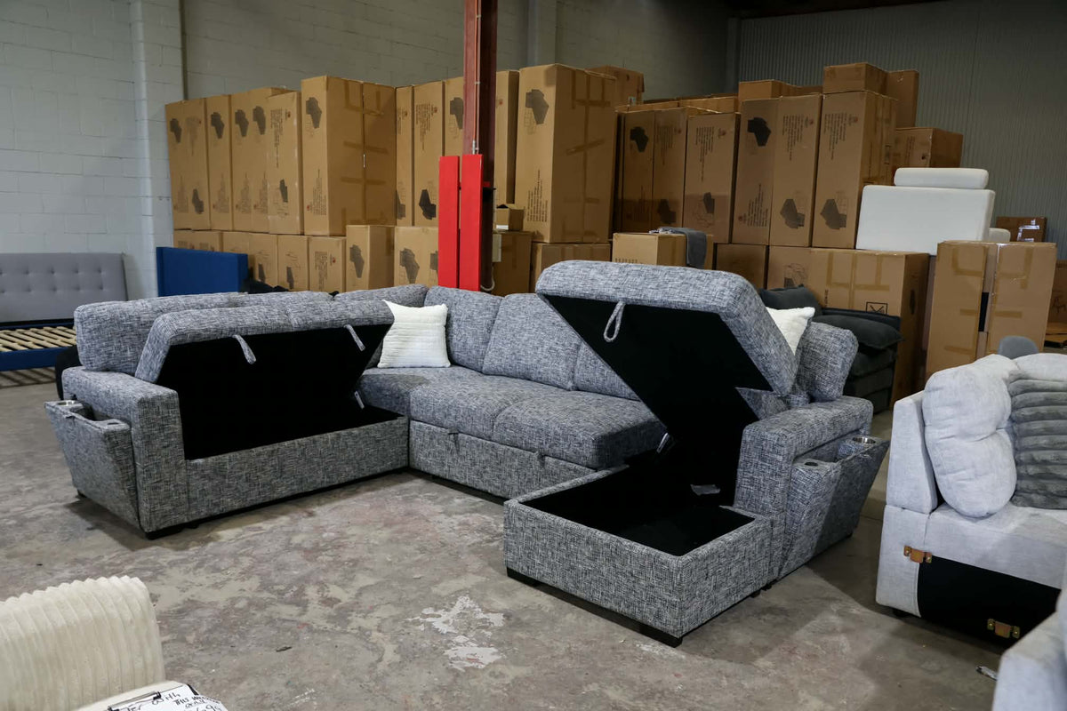 large entertaining couch for kids