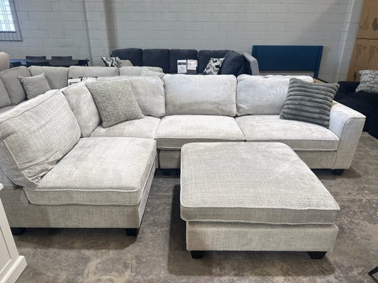 corner lounge with ottoman