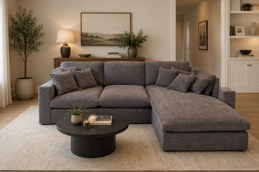 Oversized Cloud 3 Seater - Deep Seated Dark Grey