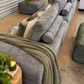 3 seater compressed couch with ottoman