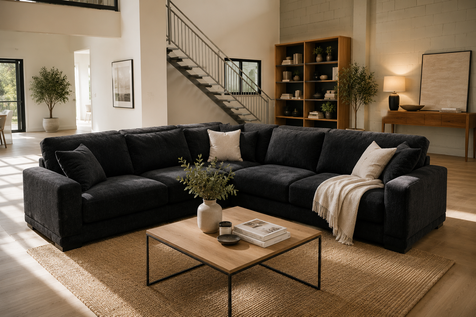 luxury corner couch deep seated