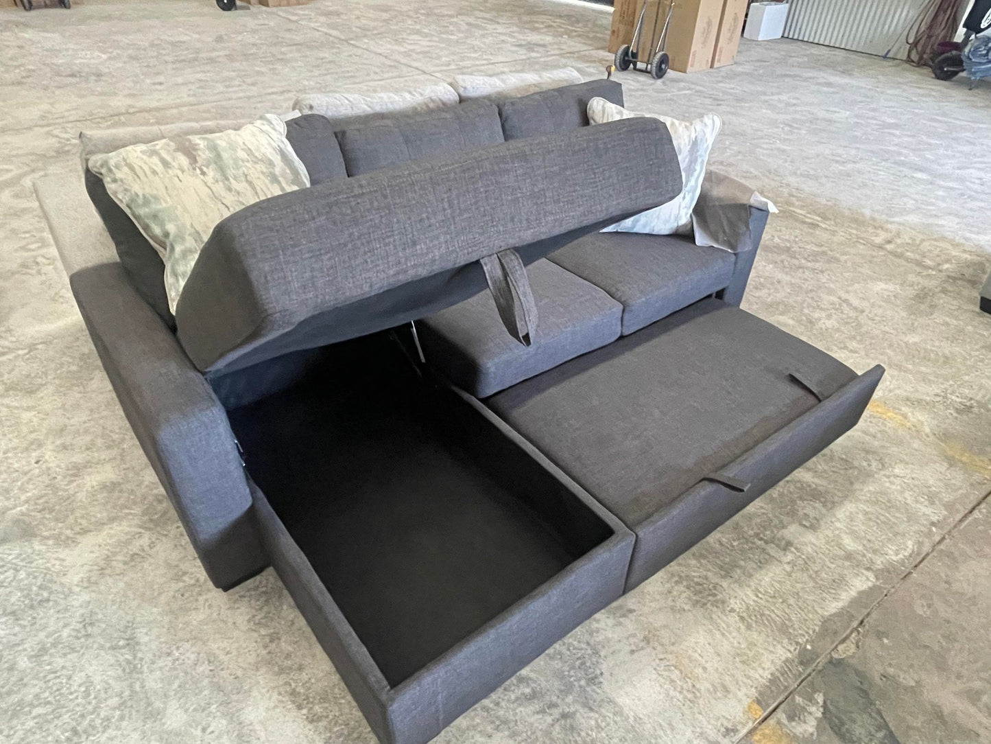 chaise lounge with storage