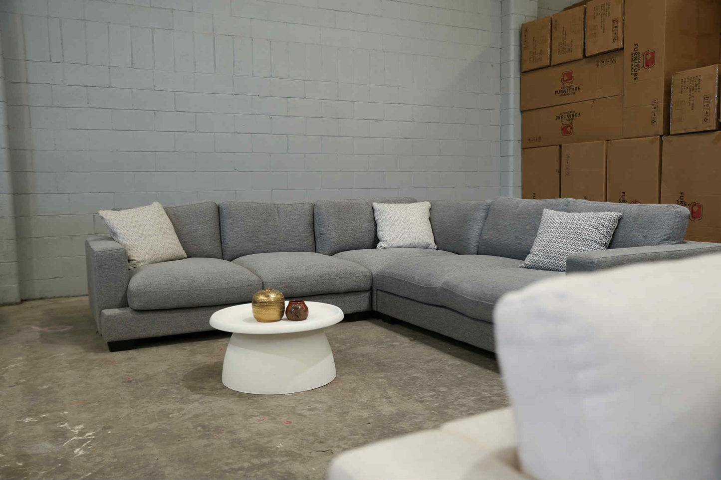 Lexington Cloud Corner Lounge - Grey