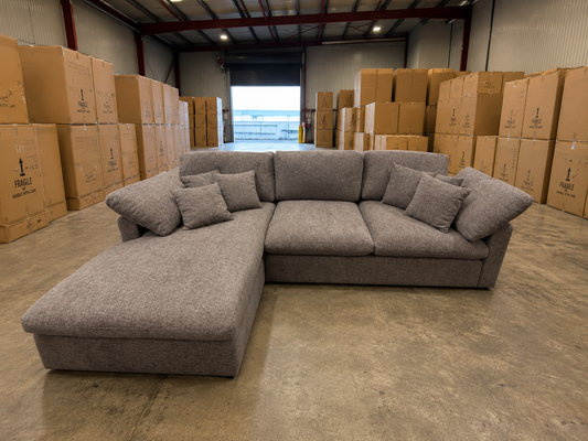 Oversized Cloud 3 Seater - Deep Seated Grey