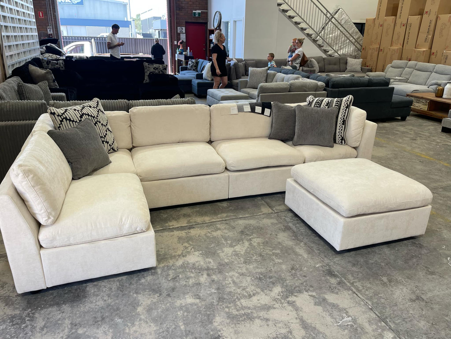 6 Piece Modular Corner Lounge Suite