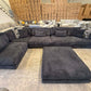 Delta Extra Deep Seated Modular Lounge Sofa - Black