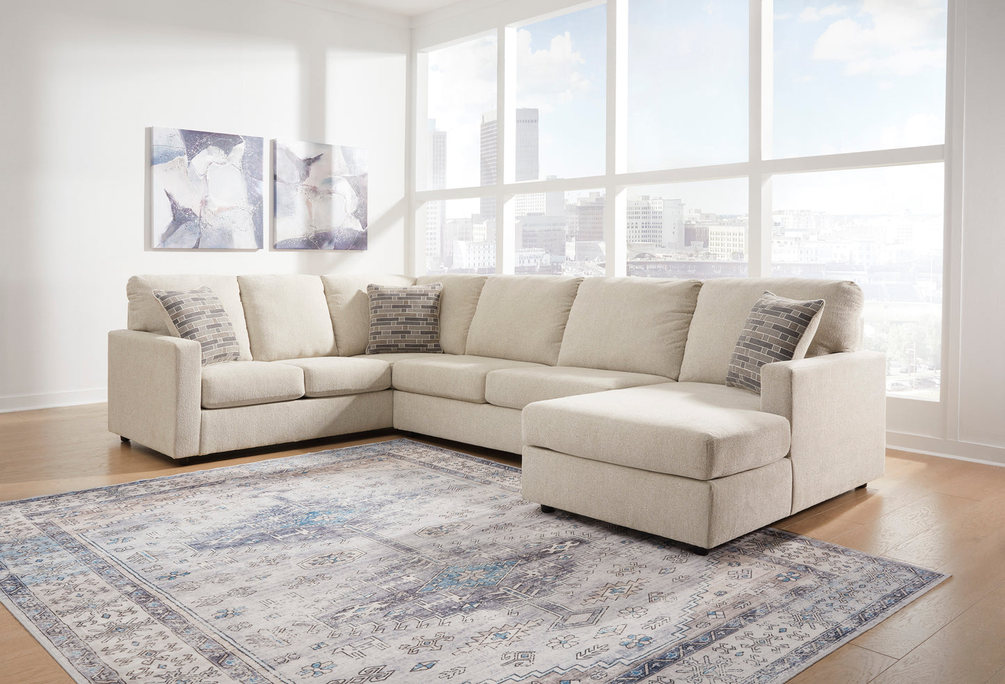 Eden Media Room Sectional with Chaise Lounge Suite