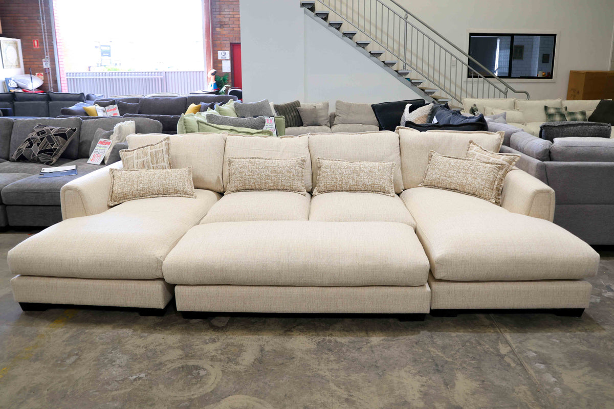 couch with ottoman