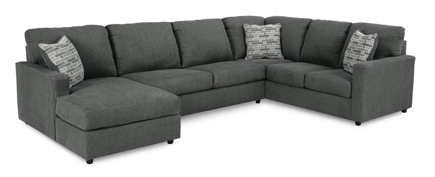 Eden Media Room Sectional with Chaise Lounge Suite