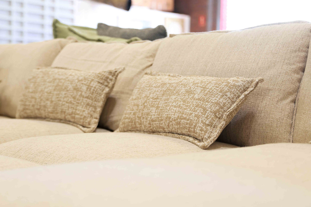 beige big couch