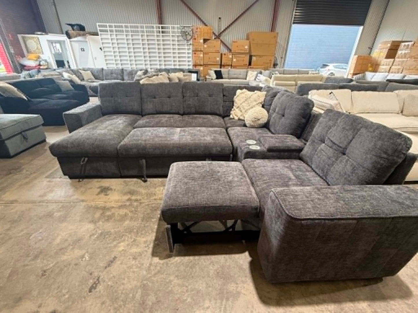 sectional and modular family lounge