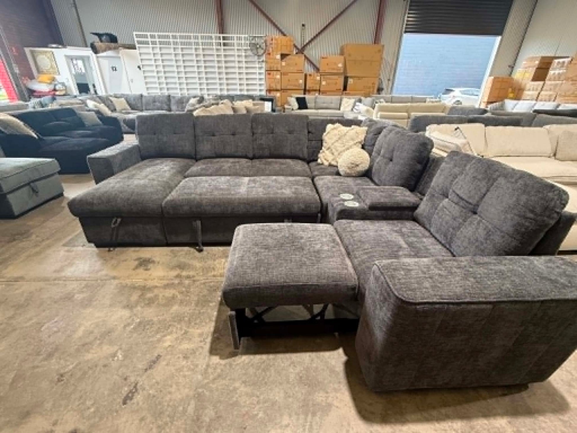 sectional and modular family lounge