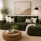 3 seater with ottoman