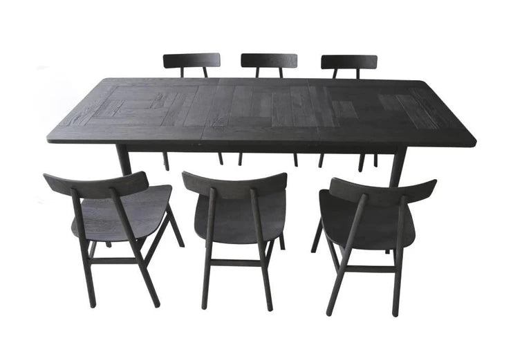 Black Dining Set - Dining Table with Matching Dining Chairs