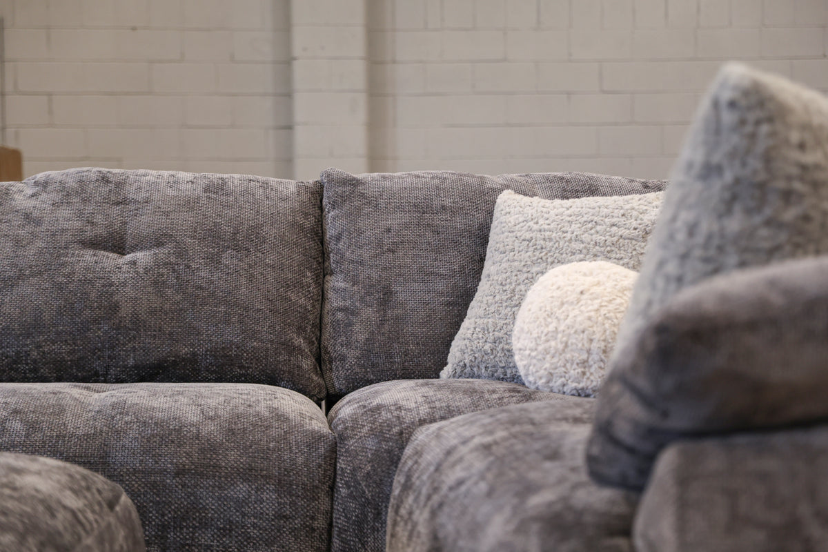 upholstered couch in premium fabric