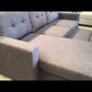 Madison 3 Seater Sofa Bed – Dark Grey - Reversible Chaise & Storage