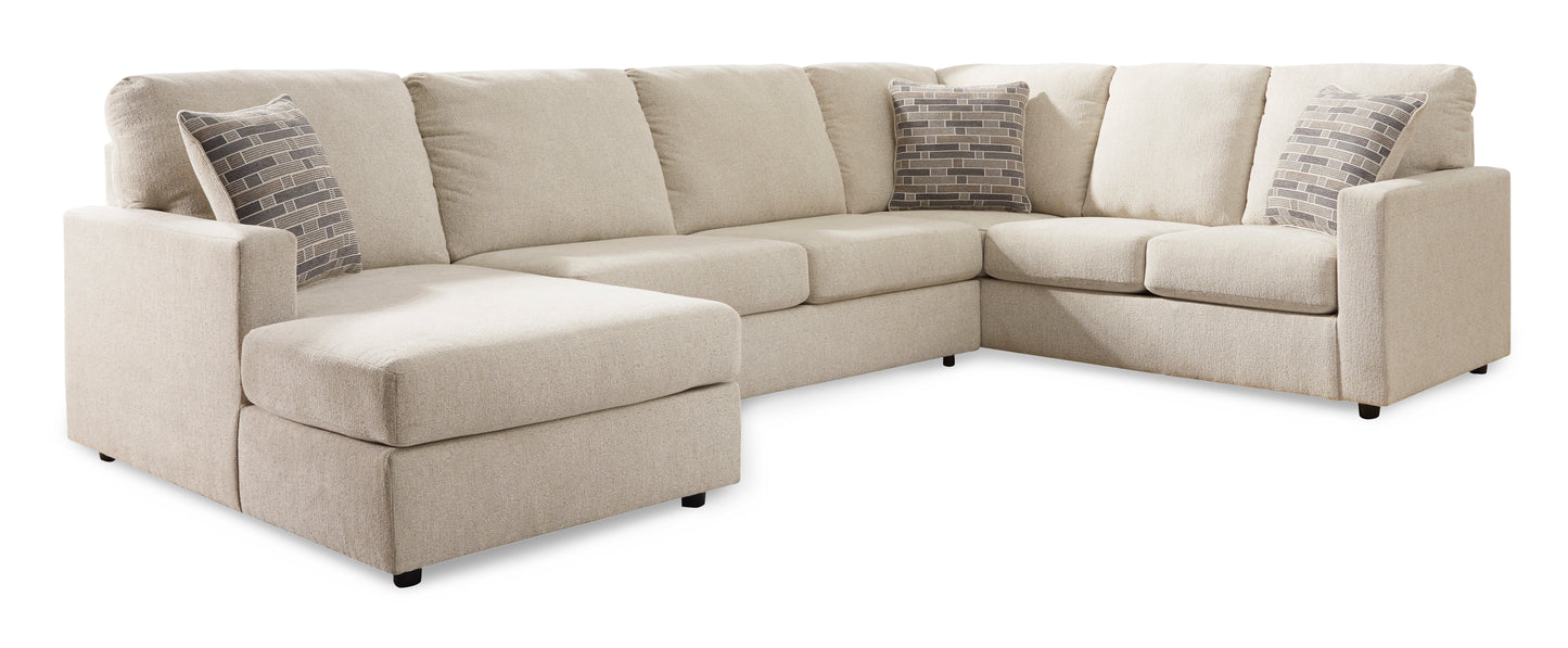 Eden Media Room Sectional with Chaise Lounge Suite