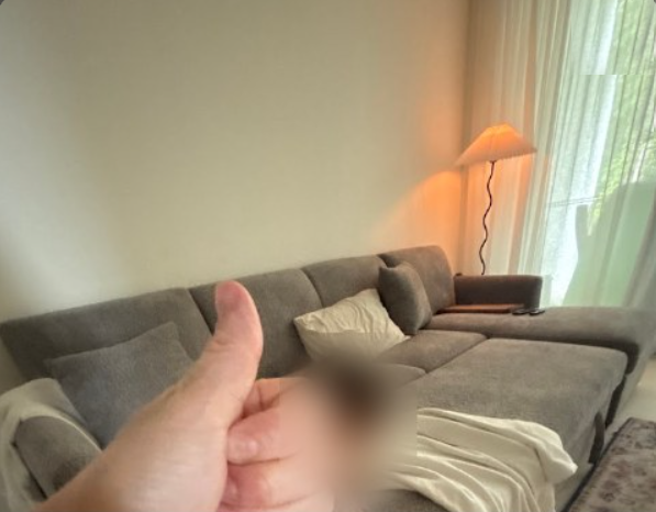 Sunny's lounge, at home