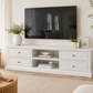 white tv stand