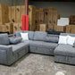 sofa bed with storage and cup holders